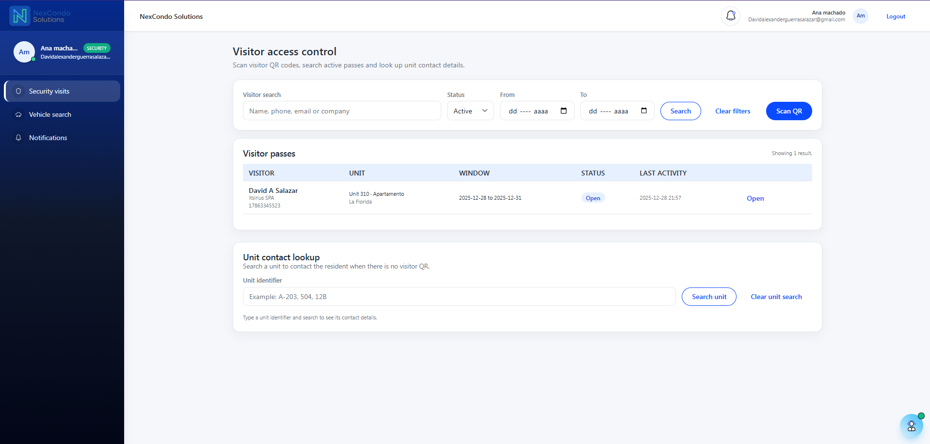 Security dashboard preview